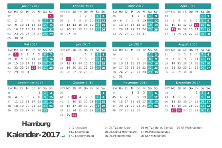 Kalender 2017 Vorschau