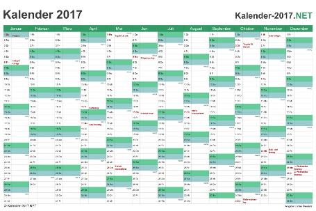 Zeker Ja Loodgieter KALENDER 2017 ZUM AUSDRUCKEN - Kostenlos!