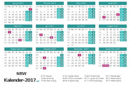 Kalender 2017 Vorschau