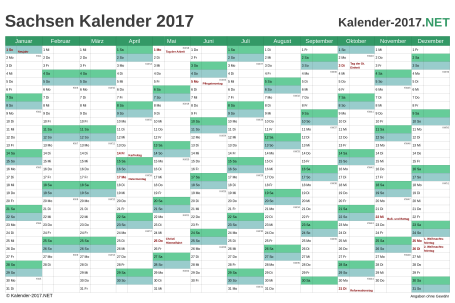 Kalender 2017 Vorschau